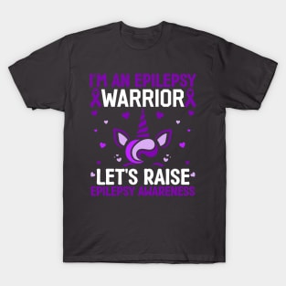 Epilepsy Warrior Epilepsy Girls Epilepsy Awareness T-Shirt